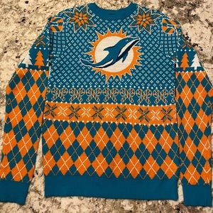 Miami Dolphins NFL Christmas Holiday Ugly Sweater